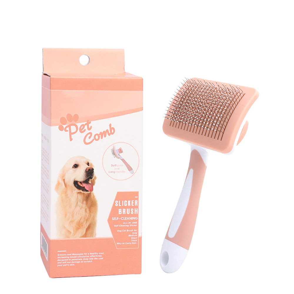Self Cleaning Slicker Brush for Dogs and Cats
