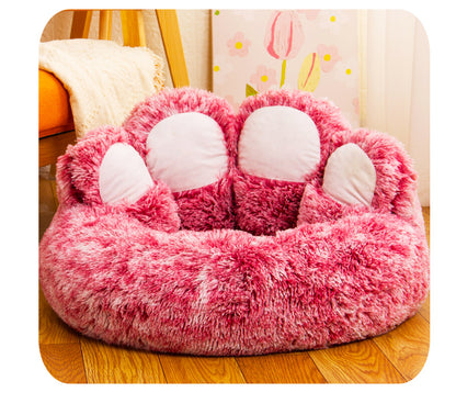 Cute Bear Paw Dog Bed