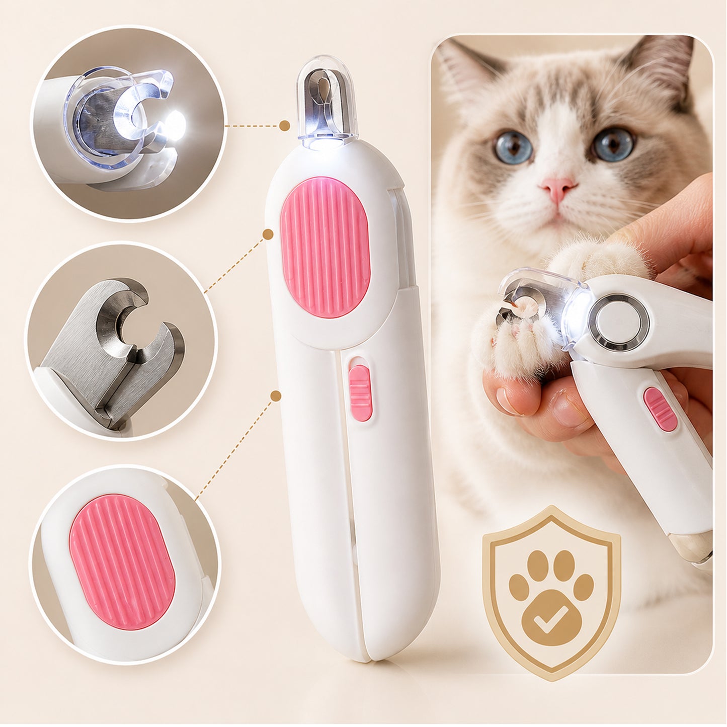 Pet LED Cat Nail Scissors