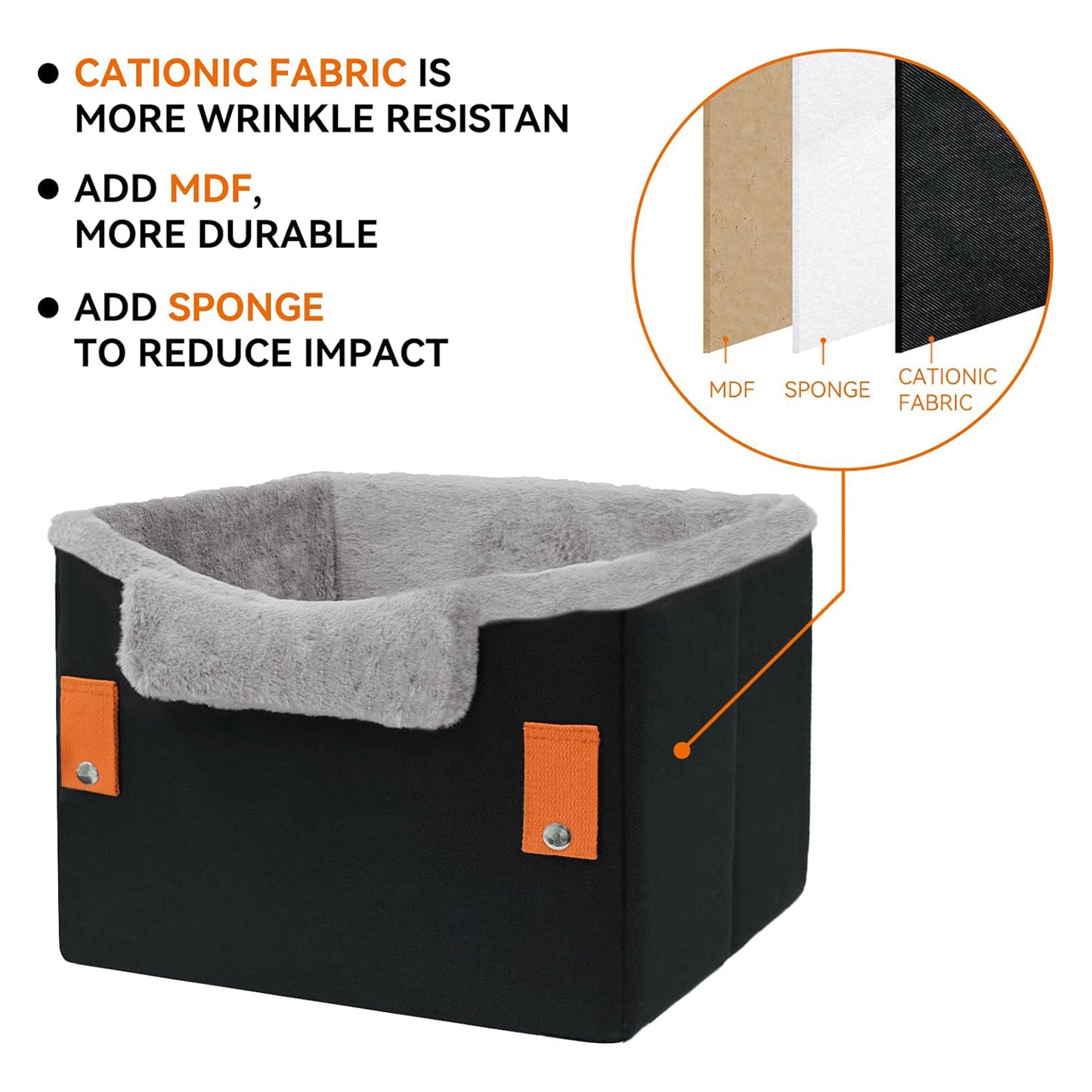 Portable Dog Car Booster Seat For Small Dogs