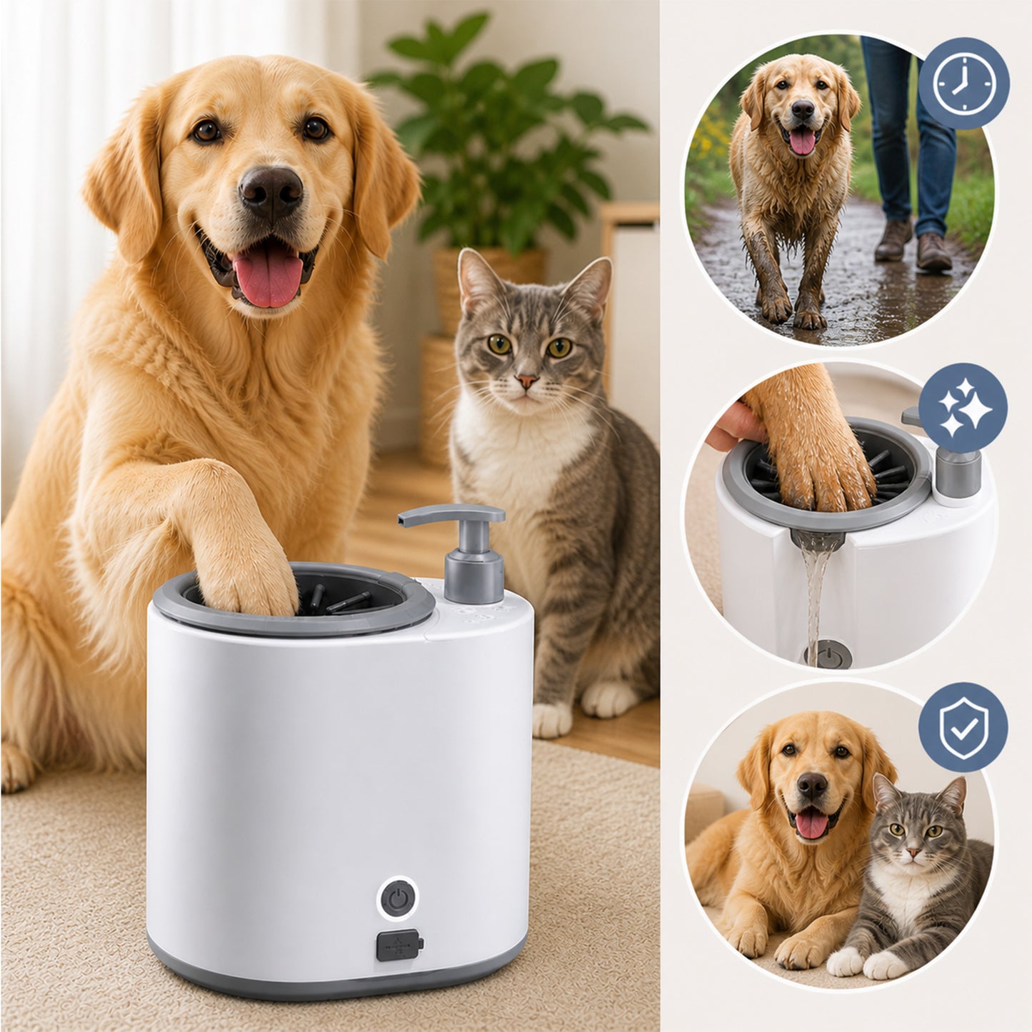 Electric Pet Foot Cleaner Cup