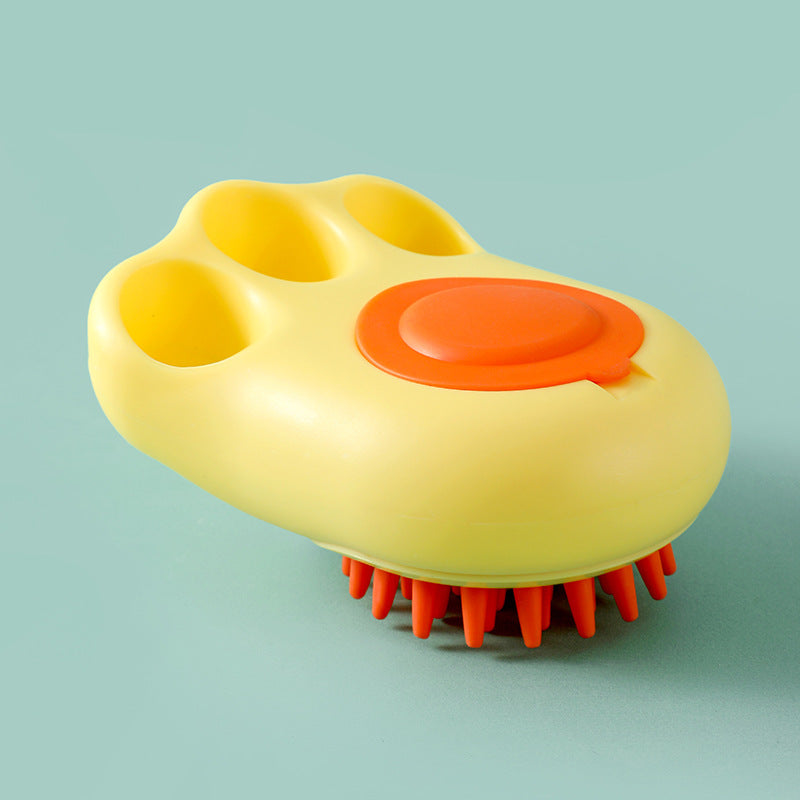 Durable Cartoon Shaped Paw Bath Brush for Cats and Dogs