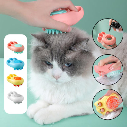 Durable Cartoon Shaped Paw Bath Brush for Cats and Dogs