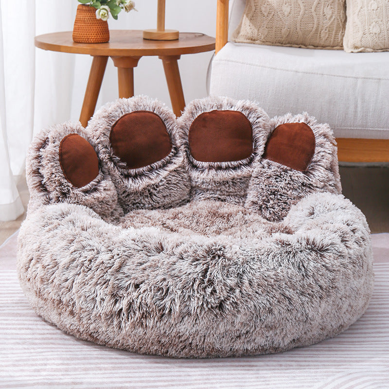 Cute Bear Paw Dog Bed