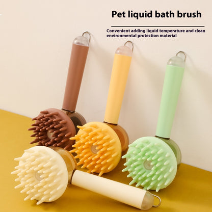 3 In 1 Pet Bath Brush For Dogs And Cats
