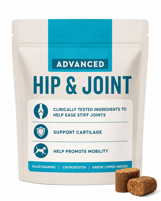 Advanced Hip & Joint Chews For Dogs – Glucosamine, Chondroitin, MSM & Omega-3 Support, Chicken Flavor