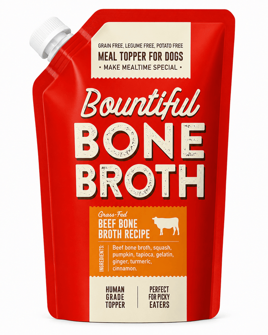 Beef Bone Broth For Dogs – Grass-Fed Beef, Collagen & Turmeric, Gut & Joint Support, 16 fl oz