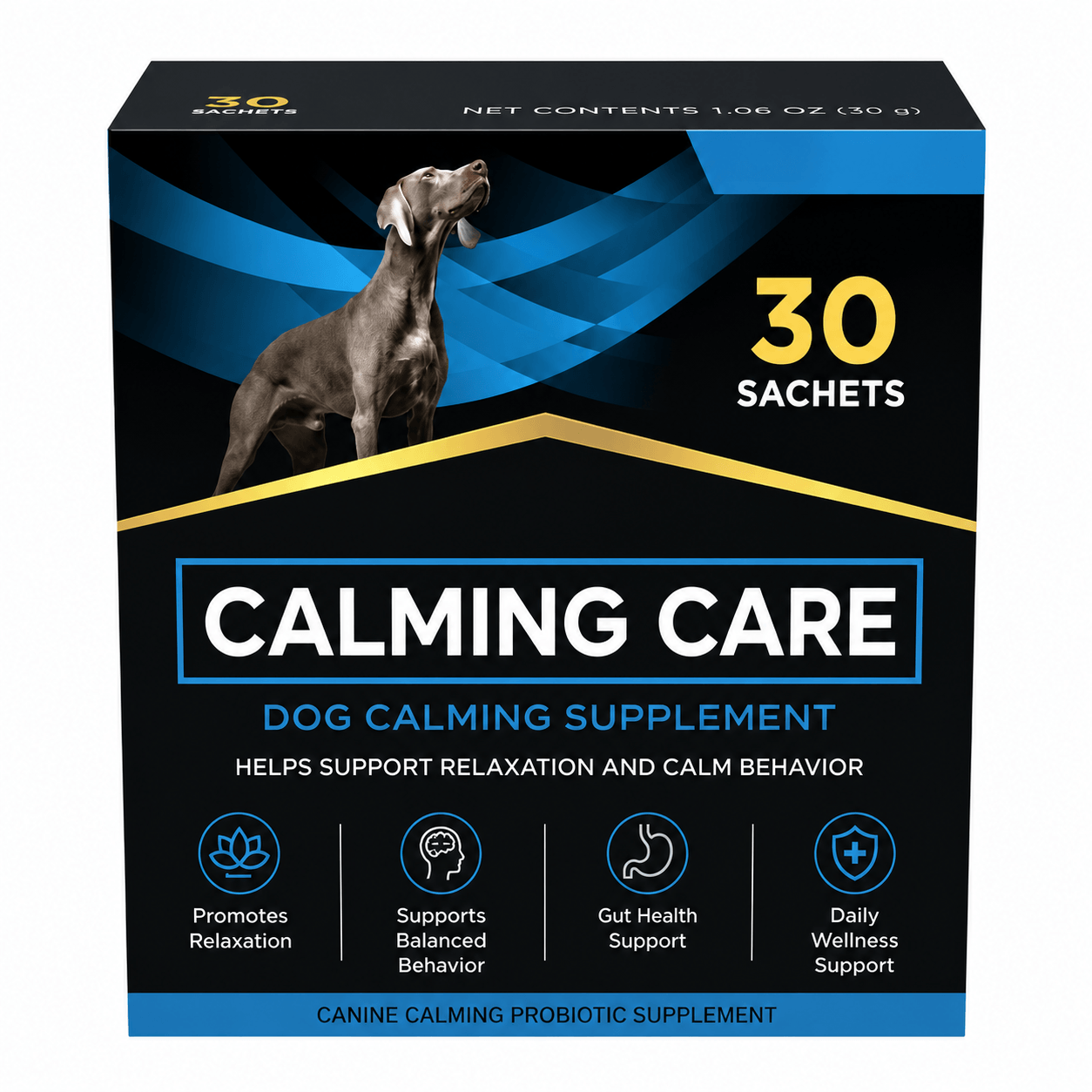 Calming Probiotic Dog Powder – Digestive Health & Relaxation Support