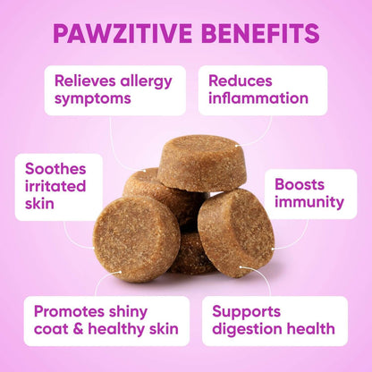Dog Allergy Relief Chews – Skin & Coat Support Soft Chews With Omega-3 Fish Oil
