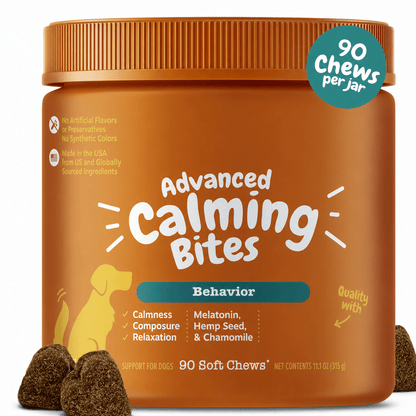 Dog Calming Soft Chews - Melatonin, L-Theanine & Ashwagandha Supplement