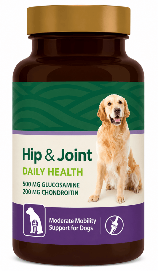 Hip & Joint Chewables For Adult Dogs – Glucosamine, Chondroitin, MSM, Vitamin C & Manganese, Liver Flavor