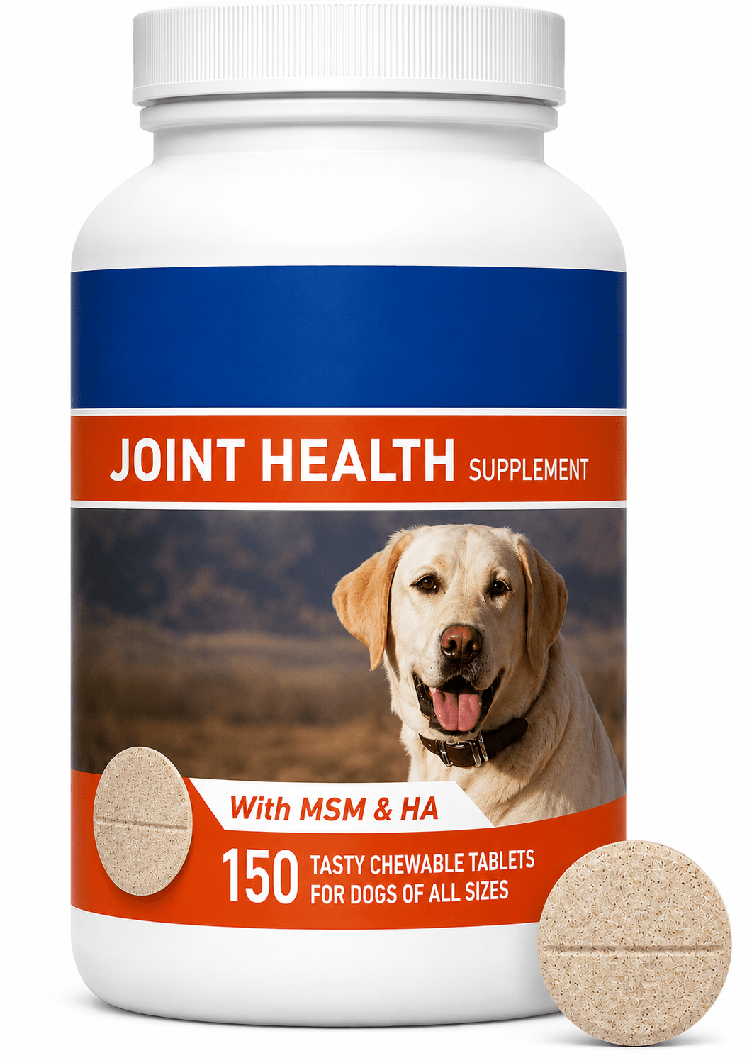 Joint Support Tablets For Dogs – Glucosamine, Chondroitin, MSM & Hyaluronic Acid