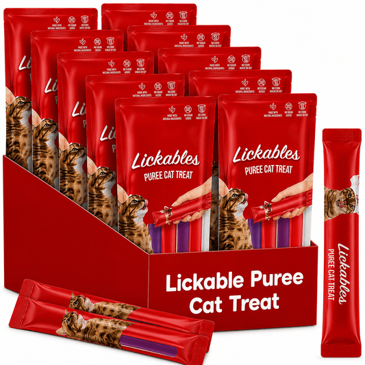 Lickable Cat Treats – Grain-Free Squeeze Tube, No Added Sugar, Taurine-Enriched, 1.59 oz