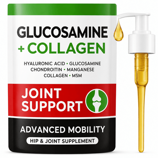 Liquid Glucosamine For Dogs – Hip & Joint Support With Glucosamine, Chondroitin, MSM & Collagen