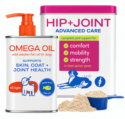 Omega-3 Fish Oil & Hip Joint Supplement For Dogs – Skin, Coat & Mobility Support