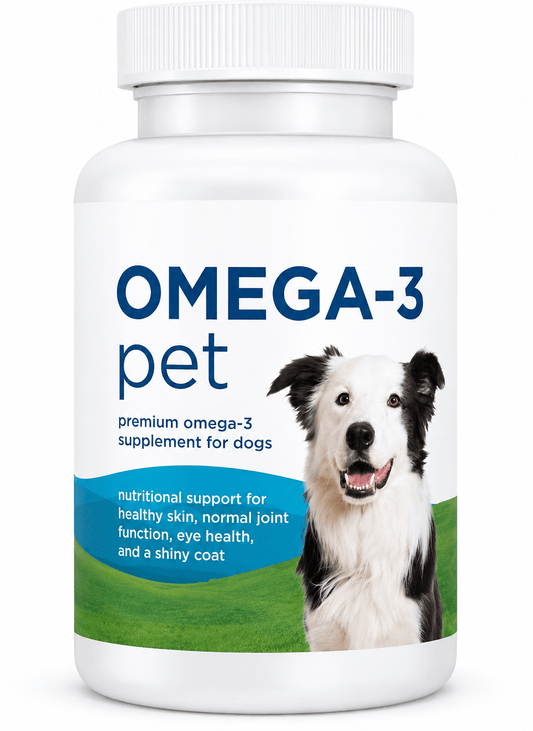 Omega-3 Fish Oil Soft Gels For Dogs – EPA & DHA, Skin, Coat & Heart Support