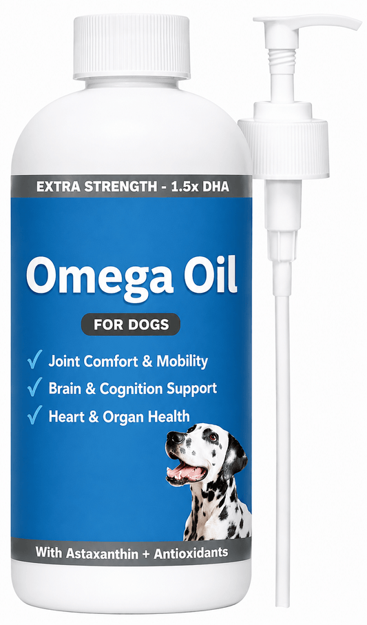 Omega Fish Oil For Dogs – DHA, EPA & Omega-3 Skin, Coat & Joint Support