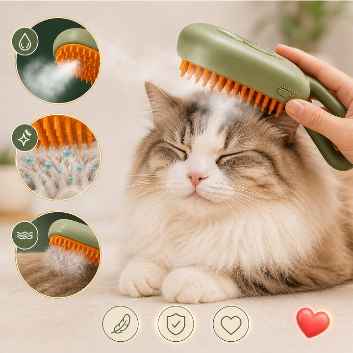 Pet grooming tool for detangling dog and cat hair