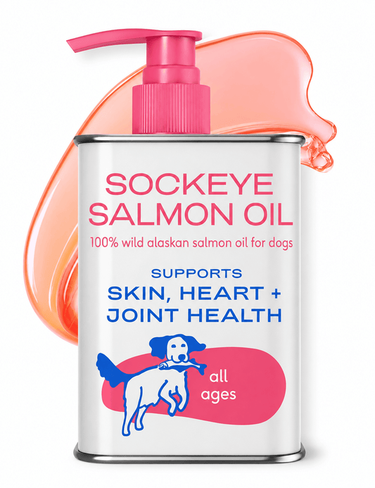 Sockeye Salmon Oil For Dogs & Cats – Omega-3 EPA & DHA, Skin, Coat & Joint Support
