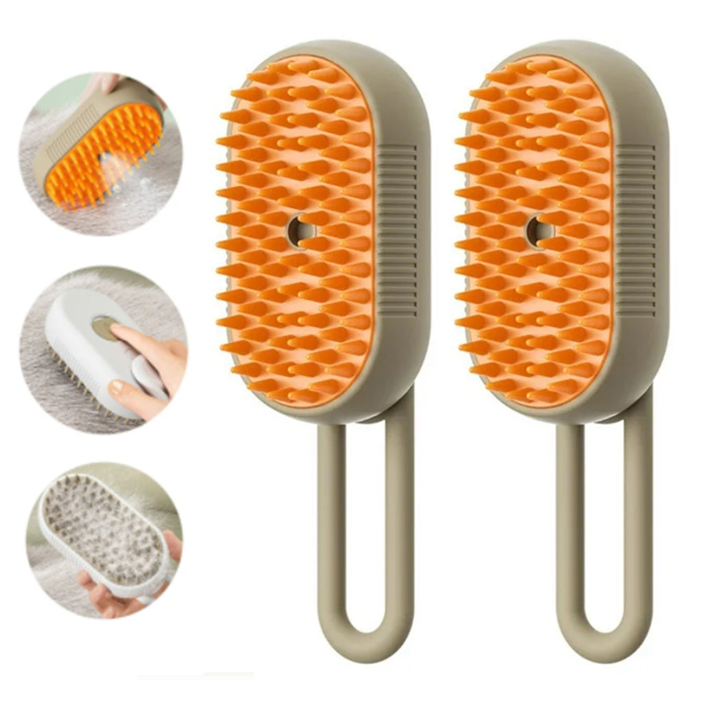 3-in-1 Electric Steam Pet Brush