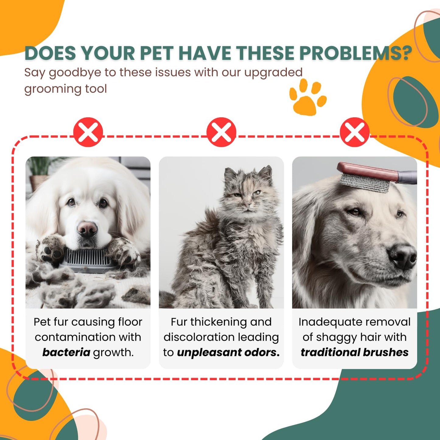 Water & Steam Grooming Brush for Cats and Dogs – Self-Cleaning Slicker Brush with Spray