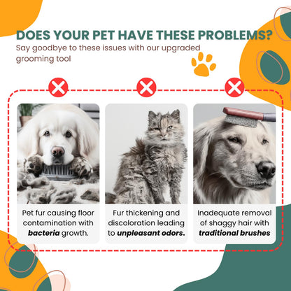 Water & Steam Grooming Brush for Cats and Dogs – Self-Cleaning Slicker Brush with Spray