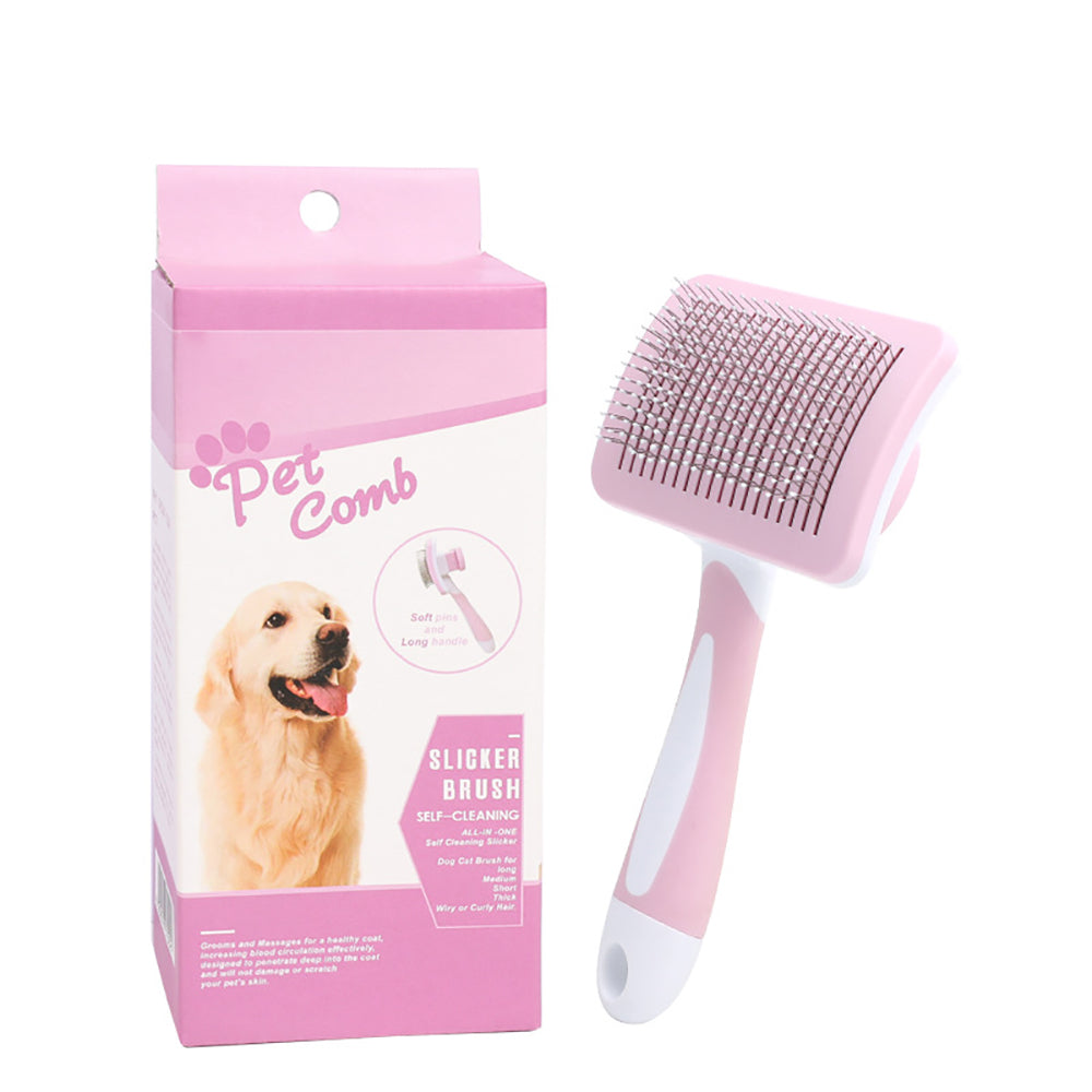 Self Cleaning Slicker Brush for Dogs and Cats