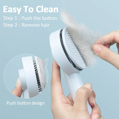 Self Cleaning Pet Needle Comb for Dogs Cats