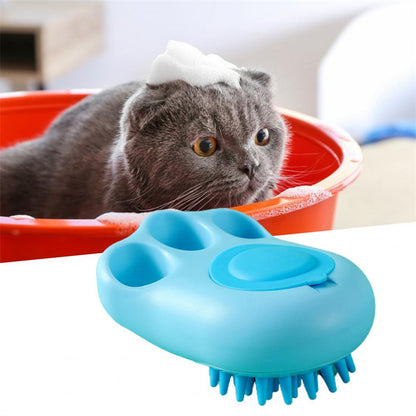 Durable Cartoon Shaped Paw Bath Brush for Cats and Dogs