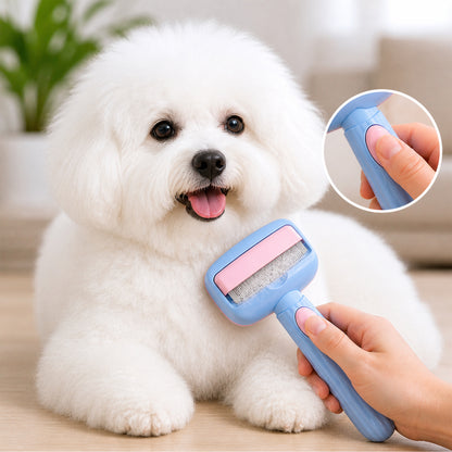 Deshedding and dematting tool for dogs and cats to reduce shedding