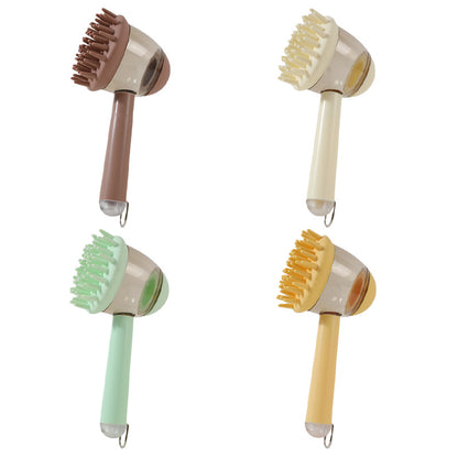 3 In 1 Pet Bath Brush For Dogs And Cats